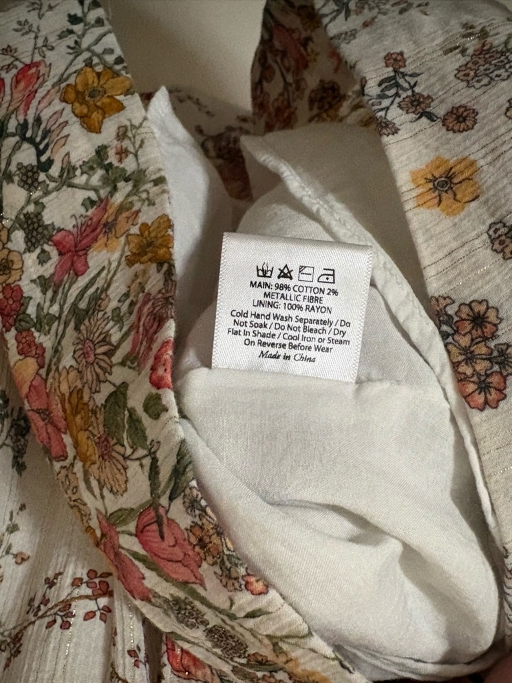 Auguste the Label Carlota Floral Print Cotton Mini Dress Sz 4 NWOT - Picture 10 of 10